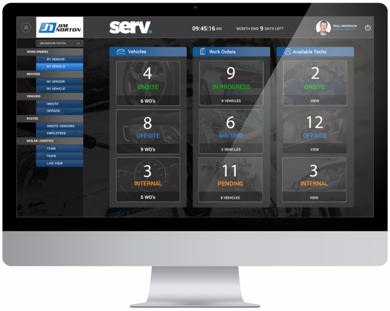 SERV Dashboard